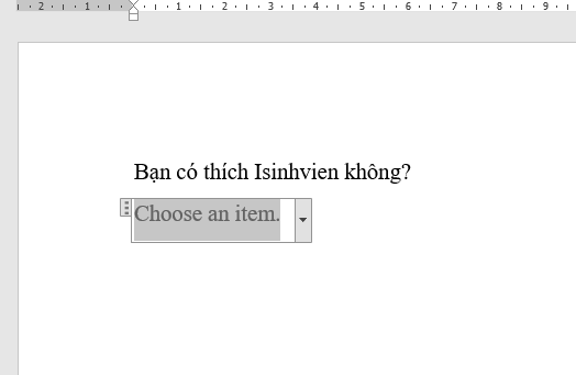 Cách để tạo một danh sách thả xuống trong Word cực nhanh và dễ dàng 12