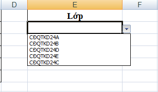 Cách tạo danh sách thả xuống trong Excel cực đơn giản 20