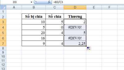 Lỗi #Div/0! trong Excel là gì? Làm thế nào để khắc phục? 3