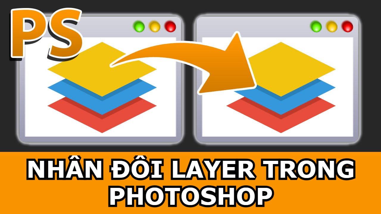 Nhân đôi layer trong photoshop