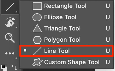 Công cụ Line Tool- vẽ đường thẳng trong Photoshop