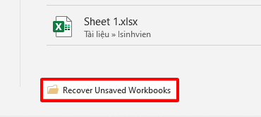 Cách khôi phục File Excel chưa kịp lưu nhanh nhất 17