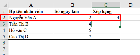 Hàm Rank trong Excel - Sắp xếp dữ liệu theo thứ tự cao thấp 17