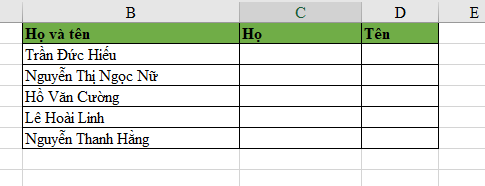 Cách tách dữ liệu tự động trong Excel chỉ bằng 1 cú click chuột 8