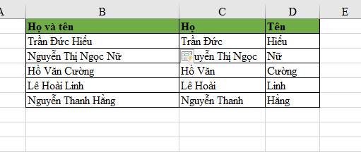 Cách dùng công cụ Tự động điền - Flash Fill trong Excel 9