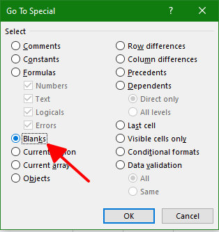 Cách loại bỏ hàng bị trống trong Excel đơn giản nhất 12