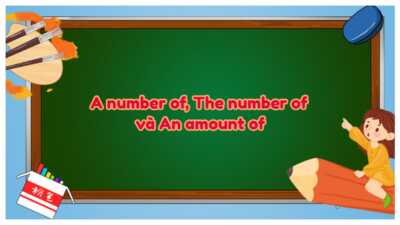 A number of, The number of và An amount of