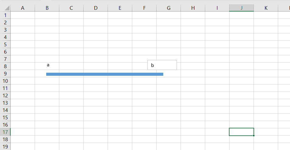 tạo Textbox với đầu còn lại - Vẽ đường thẳng và mũi tên trong Excel