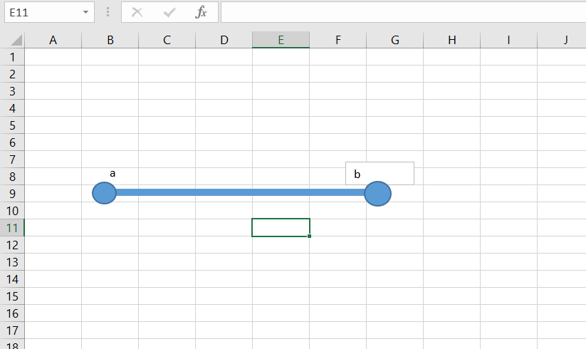 Kết quả - Vẽ đường thẳng và mũi tên trong Excel