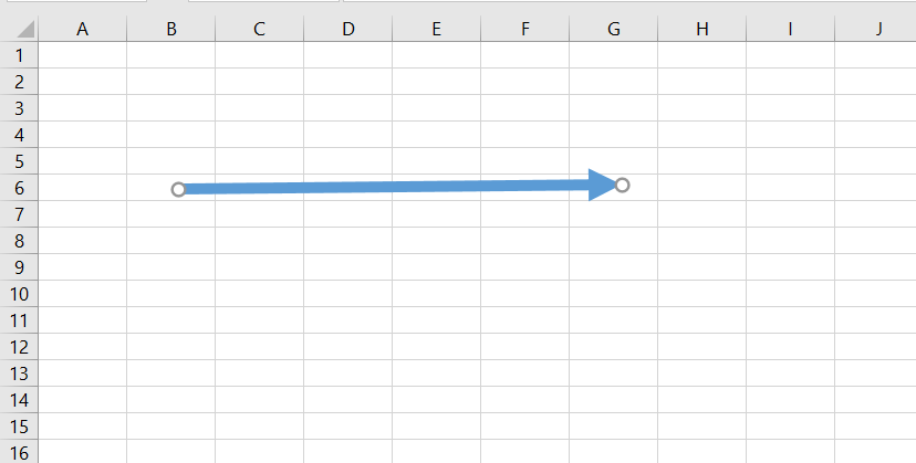 thay đổi màu sắc, độ dày cho mũi tên - Vẽ đường thẳng và mũi tên trong Excel