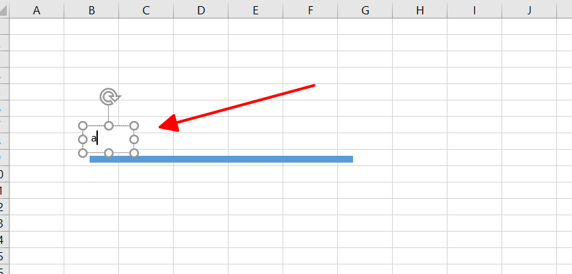 Nhấn và giữ chuột theo hướng mà bạn muốn tạo - Vẽ đường thẳng và mũi tên trong Excel
