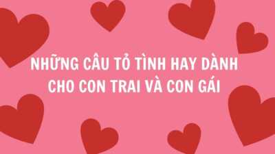 Những câu tỏ tình hay