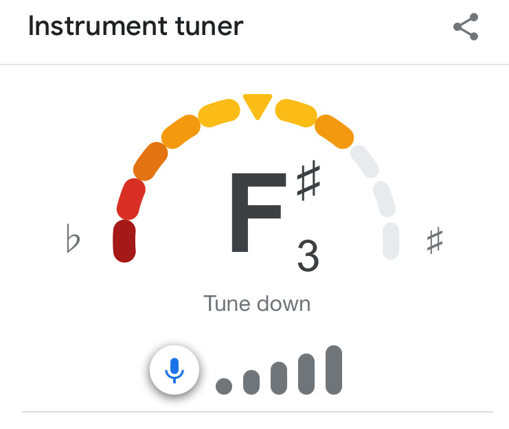 công cụ chỉnh nhạc cụ trên google